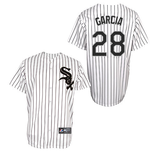 Leury Garcia #28 Youth Baseball Jersey-Chicago White Sox Authentic Home White Cool Base MLB Jersey